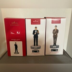 Hallmark Keepsake Ornaments The Office Set of 3 NIB
